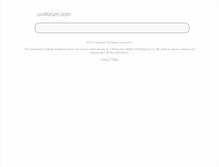 Tablet Screenshot of civilforum.com